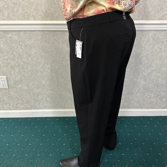 NEW Classic Black Straight Leg Dress Pants Reitmans 20P - Picture 9 of 12